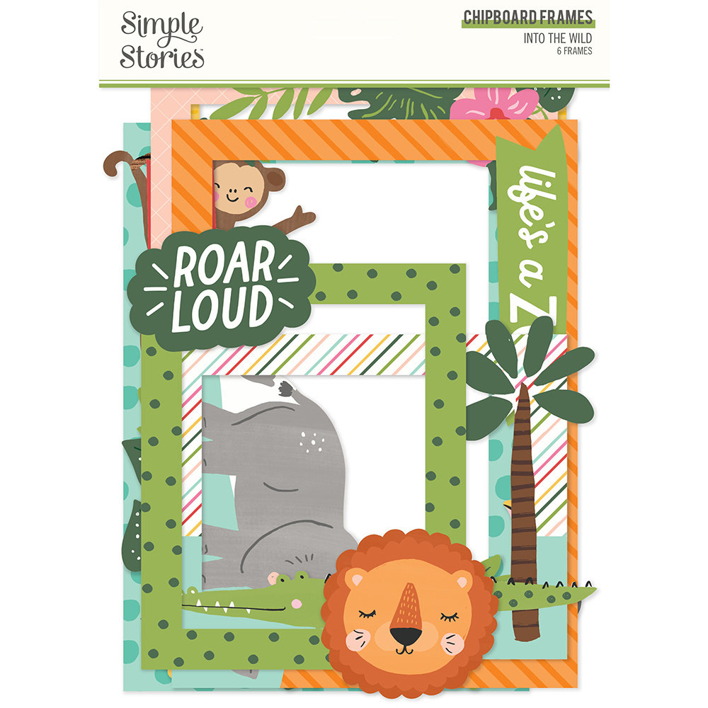 Simple Stories Into the Wild Chipboard Frames (17620) (DISCONTINUED)