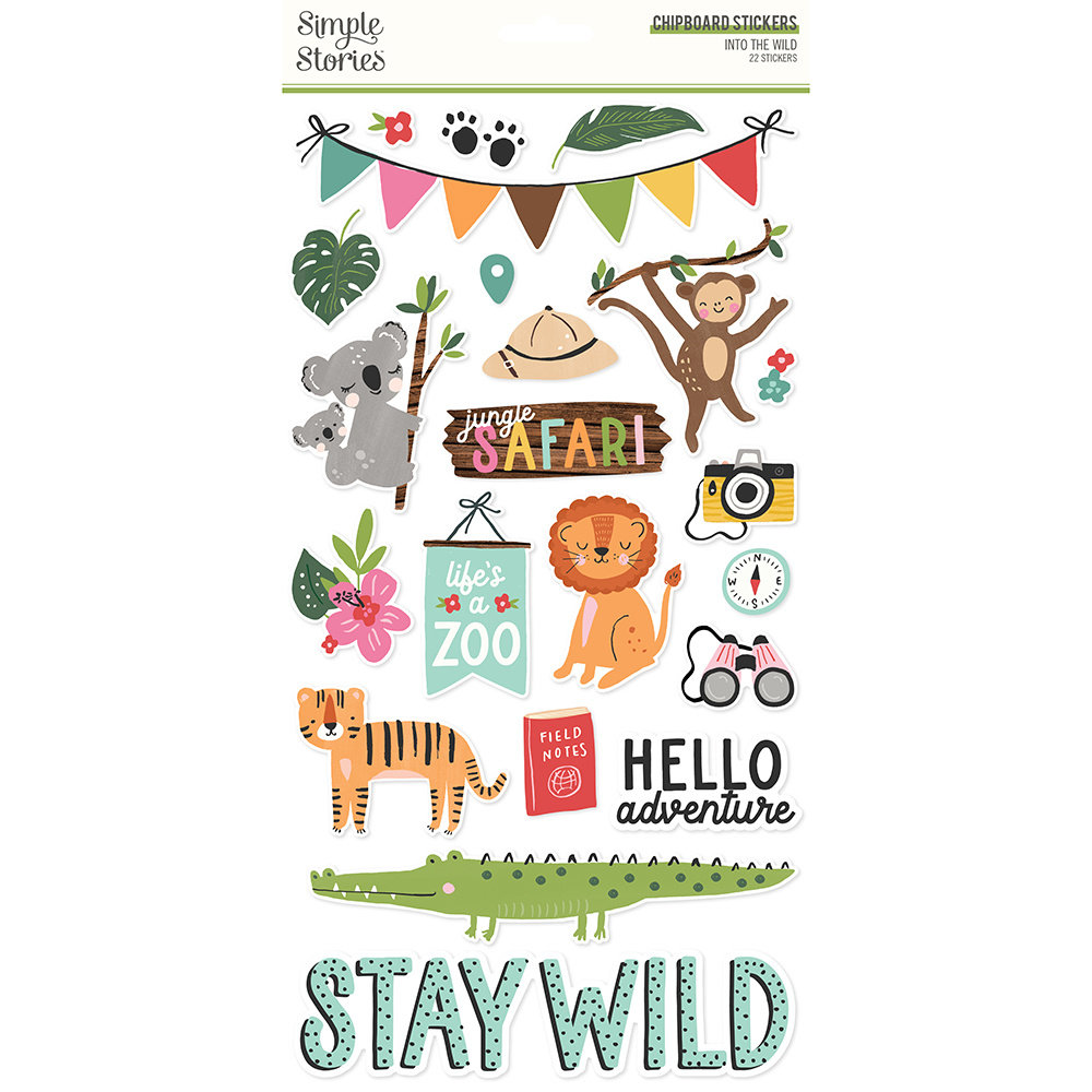 Simple Stories Into the Wild Chipboard (17616) (DISCONTINUED)