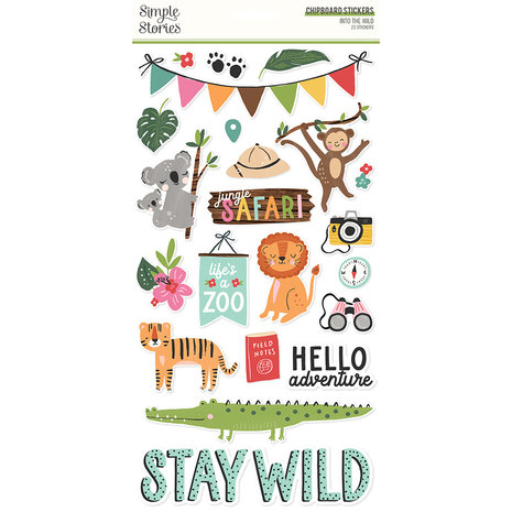 Simple Stories Into the Wild Chipboard (17616) (DISCONTINUED)