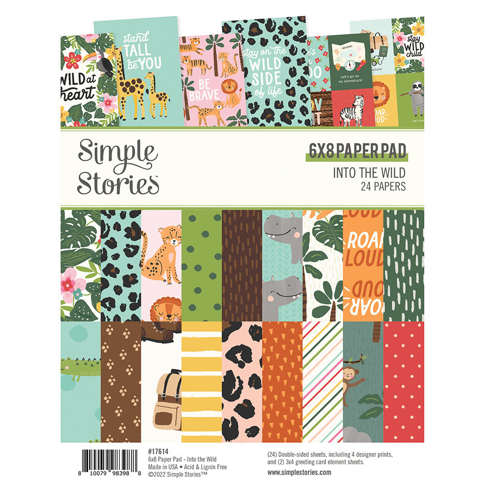 Simple Stories Into the Wild 6x8 Inch Paper Pad (17614) (DISCONTINUED)