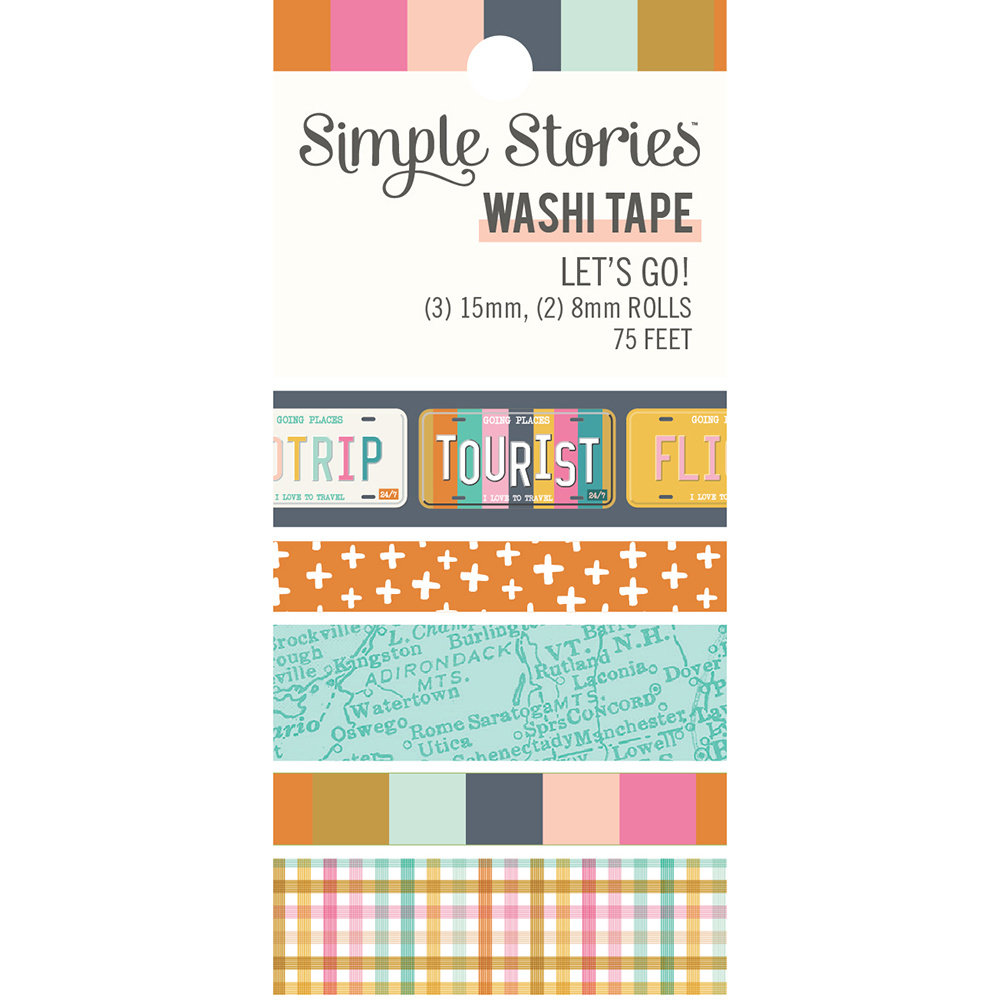 Simple Stories Let's Go! Washi Tape (17725) (OUTLET)