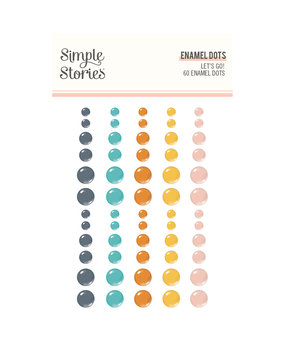 Simple Stories Let's Go! Enamel Dots (17724) (OUTLET)