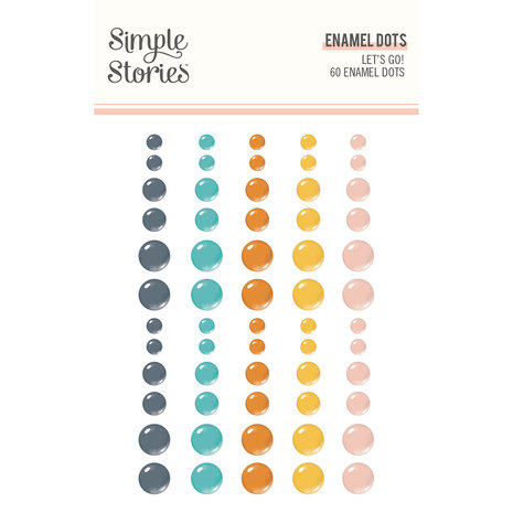Simple Stories Let's Go! Enamel Dots (17724) (OUTLET)