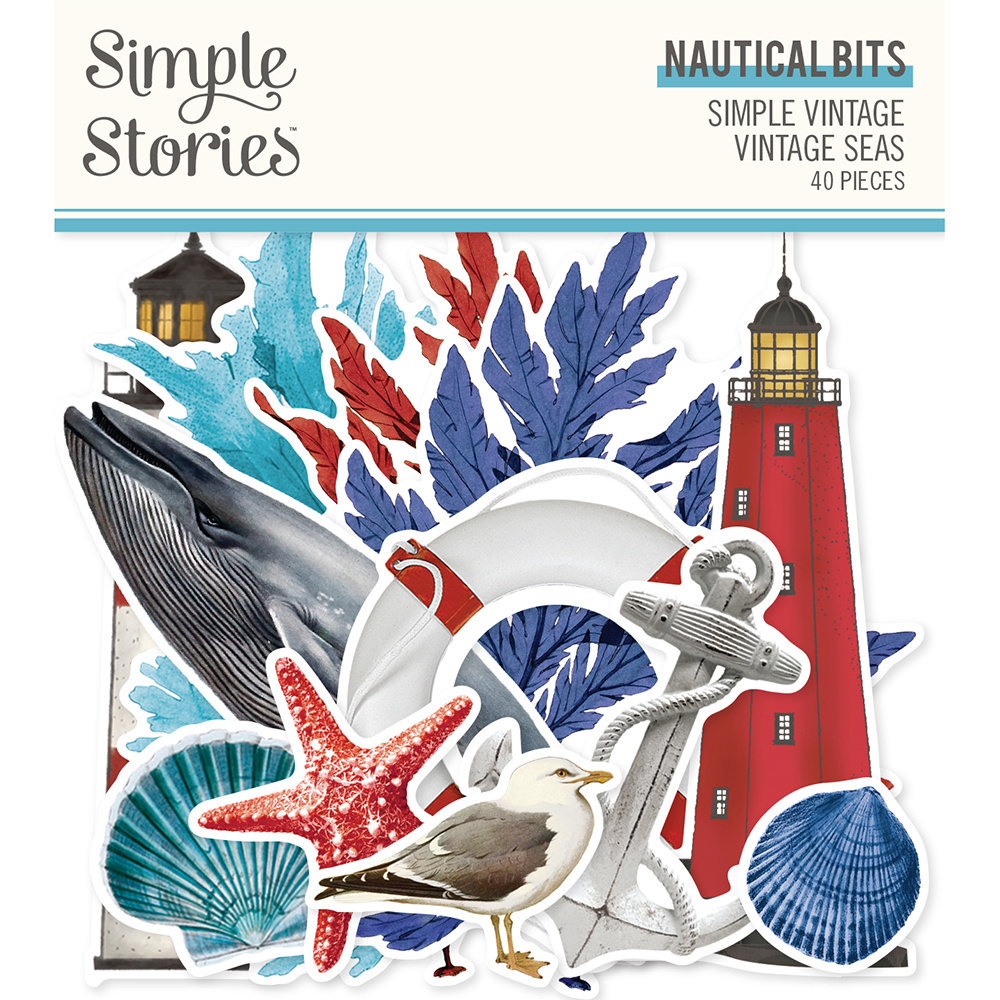 Simple Stories Simple Vintage Vintage Seas Nautical Bits & Pieces (17823) (DISCONTINUED)