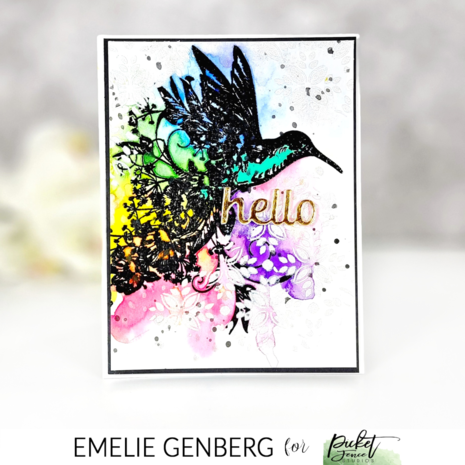 Picket Fence Studios A Hummingbird's Song 6x6 Inch Clear Stamps (F-165) (OUTLET)