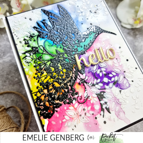 Picket Fence Studios A Hummingbird's Song 6x6 Inch Clear Stamps (F-165) (OUTLET)