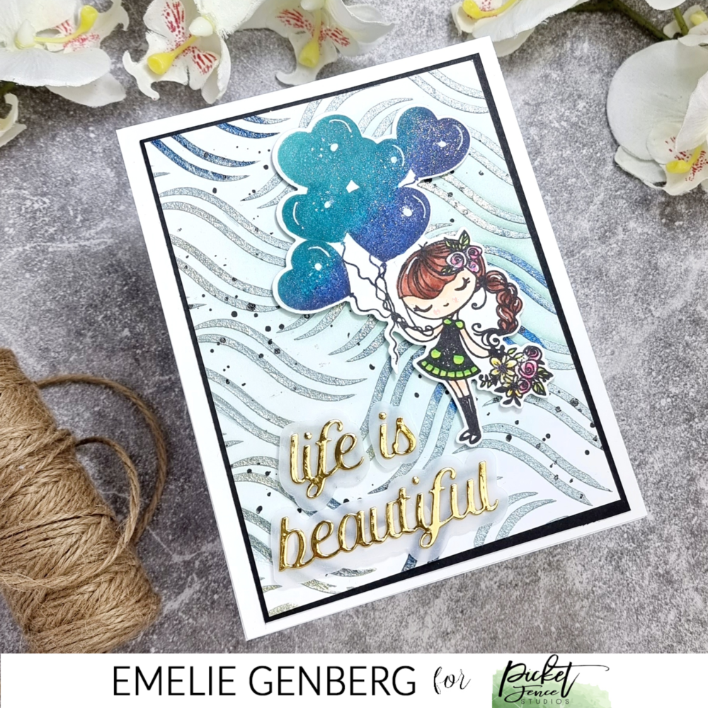 Picket Fence Studios Birthday Girl Dear 4x4 Inch Clear Stamps (D-110) (OUTLET)