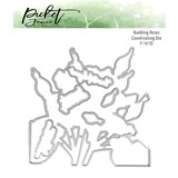 Picket Fence Studios Budding Roses 6x6 Inch Metal Dies (F-161D) (OUTLET)