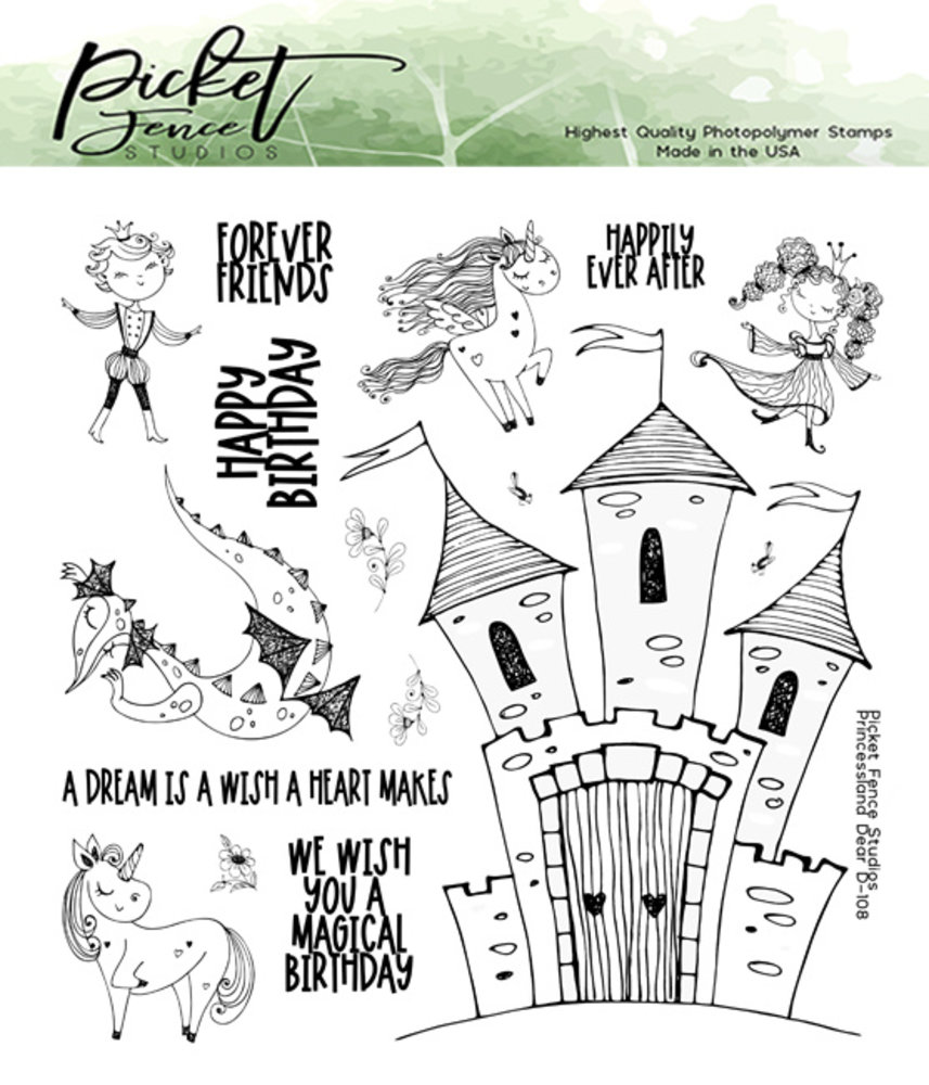 Picket Fence Studios Princessland Dear 6x6 Inch Clear Stamps (D-108) (OUTLET)