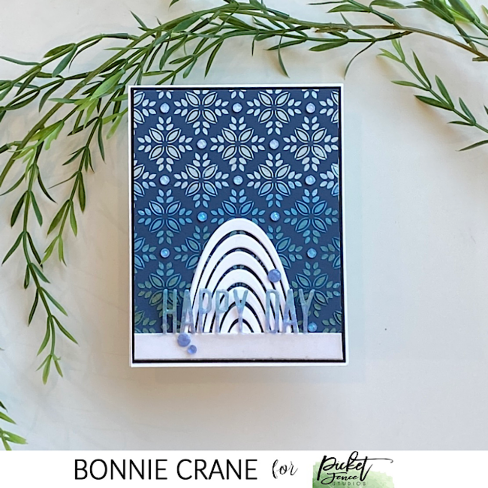 Picket Fence Studios Tile Montage 6x6 Inch Stencil (SC-328) (OUTLET)