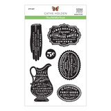 Spellbinders Antique Adverts Clear Stamp Set (STP-097) (OUTLET)