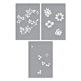 Spellbinders Layered Vintage Floral Stencils (3pcs) (STN-014) (OUTLET)