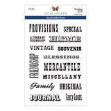 Spellbinders Miscellany Words Clear Stamp (STP-100) (OUTLET)
