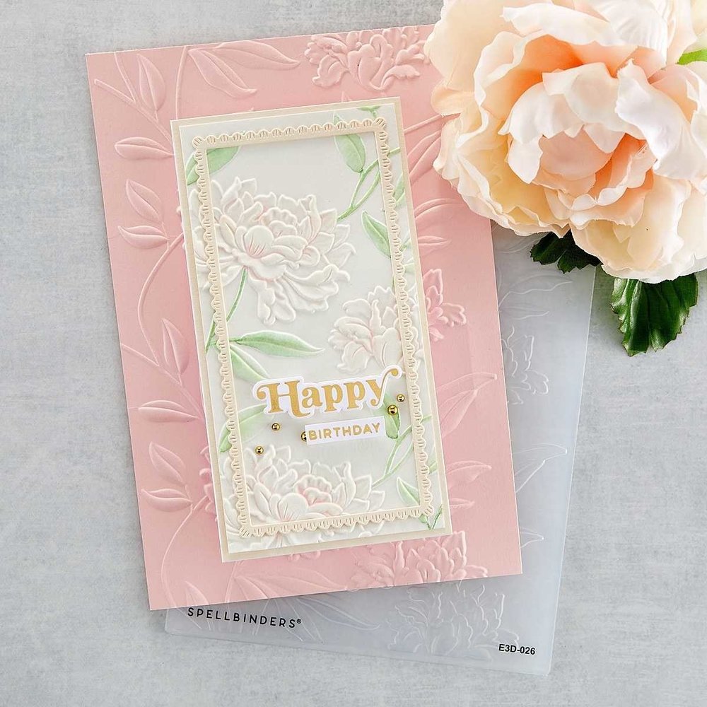 Spellbinders Beautiful Blooms 3D Embossing Folder (E3D-026) Spellbinders Beautiful Blooms 3D Embossing Folder (E3D-026)