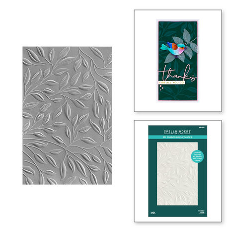 Spellbinders Leafy 3D Embossing Folder (E3D-030) (DISCONTINUED) Spellbinders Leafy 3D Embossing Folder (E3D-030) (DISCONTINUED)