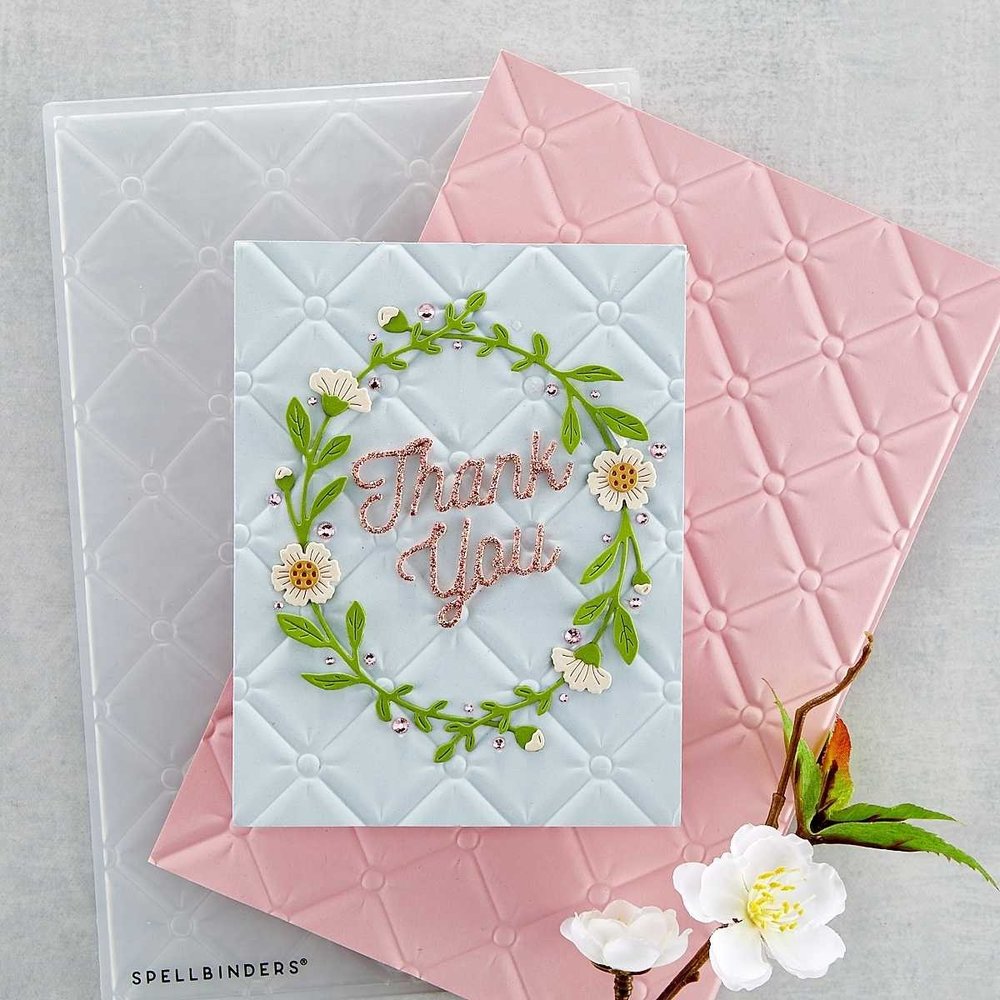 Tufted 3D Embossing Folder (E3D027) Craftlines B.V.