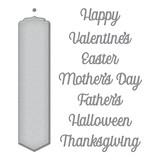 Spellbinders Merry Everything Words Etched Dies (S4-1205) (OUTLET)