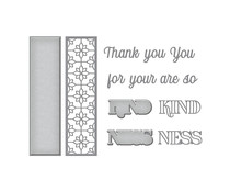 Spellbinders Thank you for your Kindness Etched Dies (S5-513)