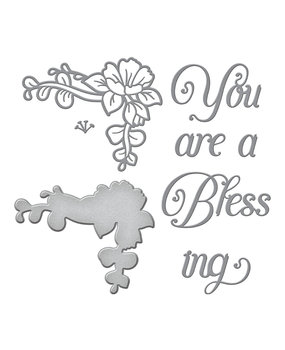 Spellbinders You are a Blessing Etched Dies (S5-514) (OUTLET)