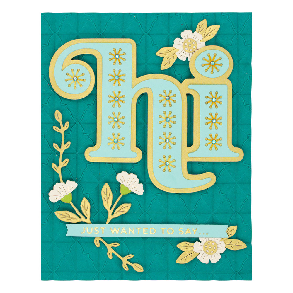 Spellbinders Just Wanted to Say Sentiments Clear Stamp (STP-109) (OUTLET) Spellbinders Just Wanted to Say Sentiments Clear Stamp (STP-109) (OUTLET)