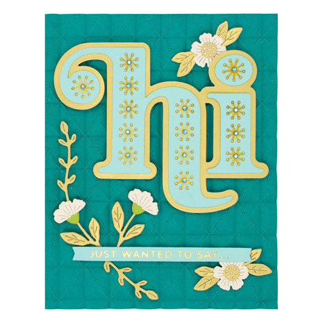 Spellbinders Just Wanted to Say Sentiments Clear Stamp (STP-109) (OUTLET) Spellbinders Just Wanted to Say Sentiments Clear Stamp (STP-109) (OUTLET)