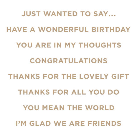 Spellbinders Just Wanted to Say Glimmer Hot Foil Plate (GLP-321) (OUTLET)