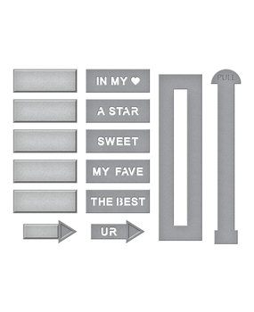 Spellbinders Pick Your Greeting Slider Etched Dies (S5-509) (OUTLET)