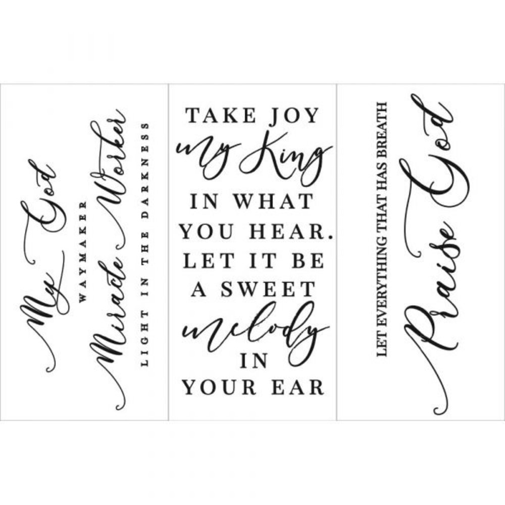 Re-Design with Prima Scripture 6x12 Inch Decor Transfers (656669) (DISCONTINUED)