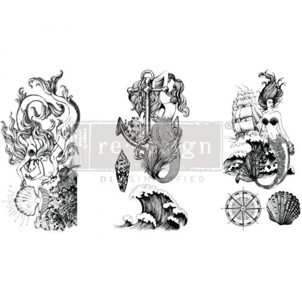 Re-Design with Prima Mermaid Treasure 6x12 Inch Decor Transfers (657413) (DISCONTINUED) Re-Design with Prima Mermaid Treasure 6x12 Inch Decor Transfers (657413) (DISCONTINUED)