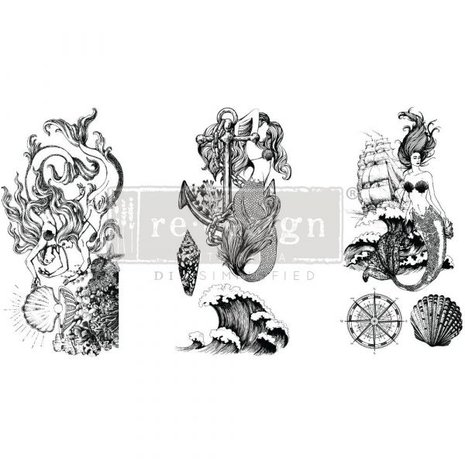 Re-Design with Prima Mermaid Treasure 6x12 Inch Decor Transfers (657413) (DISCONTINUED) Re-Design with Prima Mermaid Treasure 6x12 Inch Decor Transfers (657413) (DISCONTINUED)