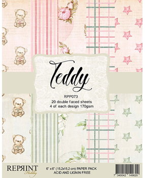 Reprint Teddy 6x6 Inch Papaer Pack (RPP073) (OUTLET)