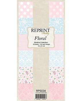 Reprint Floral Slimline Paper Pack (RPS034) (DISCONTINUED) Reprint Floral Slimline Paper Pack (RPS034) (DISCONTINUED)