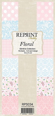Reprint Floral Slimline Paper Pack (RPS034) (OUTLET)