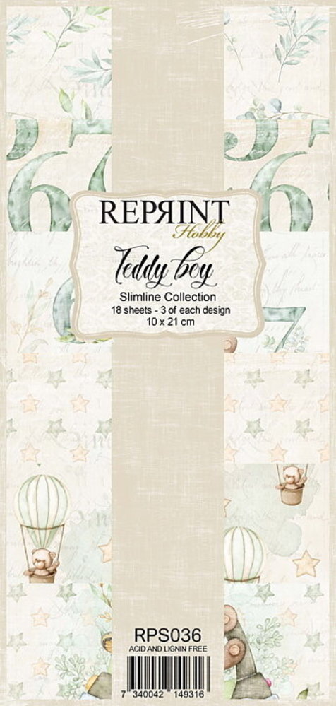 Reprint Teddy Boy Slimline Paper Pack (RPS036) (OUTLET)