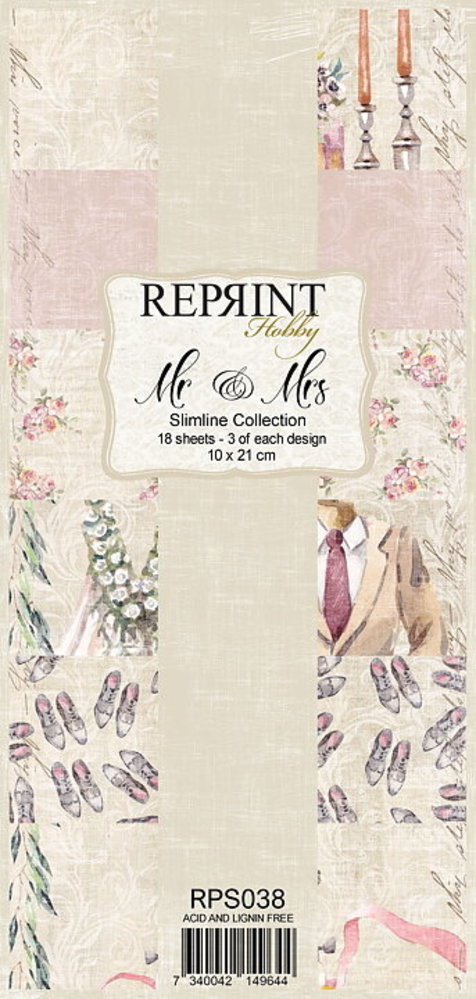 Reprint Mr & Mrs Slimline Paper Pack (RPS038) (DISCONTINUED) Reprint Mr & Mrs Slimline Paper Pack (RPS038) (DISCONTINUED)