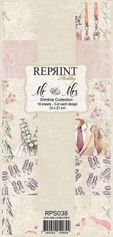 Reprint Mr & Mrs Slimline Paper Pack (RPS038) (DISCONTINUED) Reprint Mr & Mrs Slimline Paper Pack (RPS038) (DISCONTINUED)