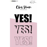 Karin Joan Yes Sentiments Essentials Clear Stamps (KJ-BBKJ-STAMP236) (OUTLET)