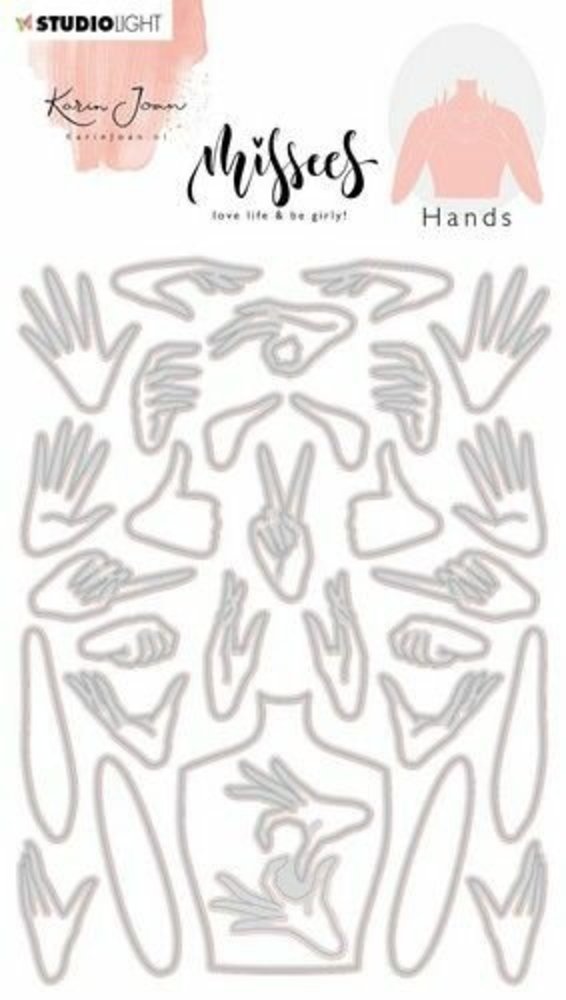 Karin Joan Arms & Hands Missees Cutting Dies (KJ-MBKJ-CD191) (OUTLET) Karin Joan Arms & Hands Missees Cutting Dies (KJ-MBKJ-CD191) (OUTLET)