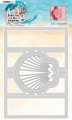 Studio Light Shell Card Shape Take me to the Ocean Cutting Dies (SL-TO-CD231) (OUTLET)