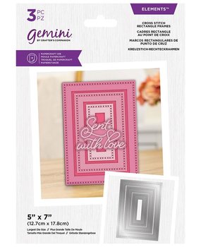 Gemini Nesting Frame Cross Stitch Rectangle Frames Elements Dies (GEM-MD-ELE-CSRE) (DISCONTINUED) Gemini Nesting Frame Cross Stitch Rectangle Frames Elements Dies (GEM-MD-ELE-CSRE) (DISCONTINUED)