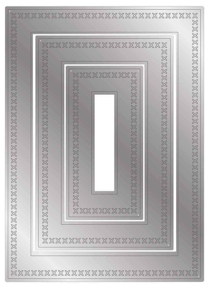Gemini Nesting Frame Cross Stitch Rectangle Frames Elements Dies (GEM-MD-ELE-CSRE) (DISCONTINUED)