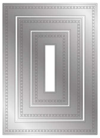 Gemini Nesting Frame Cross Stitch Rectangle Frames Elements Dies (GEM-MD-ELE-CSRE) (DISCONTINUED)