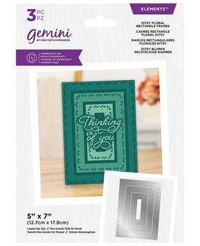 Gemini Nesting Frame Ditsy Floral Rectangle Frames Elements Dies (GEM-MD-ELE-DFRE) (DISCONTINUED) Gemini Nesting Frame Ditsy Floral Rectangle Frames Elements Dies (GEM-MD-ELE-DFRE) (DISCONTINUED)