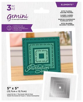 Gemini Nesting Frame Ditsy Floral Square Frames Elements Dies (GEM-MD-ELE-DFSQ) (DISCONTINUED) Gemini Nesting Frame Ditsy Floral Square Frames Elements Dies (GEM-MD-ELE-DFSQ) (DISCONTINUED)