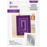 Gemini Nesting Frame Scallop Edge Rectangle Frames Elements Dies (GEM-MD-ELE-SERE) (DISCONTINUED)