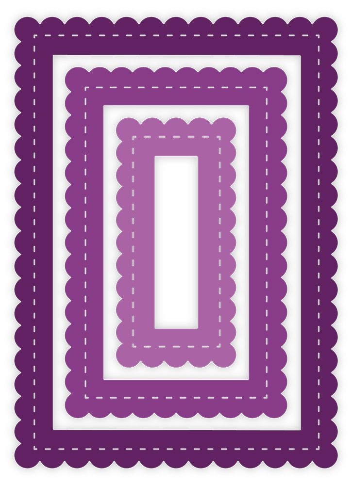 Gemini Nesting Frame Scallop Edge Rectangle Frames Elements Dies (GEM-MD-ELE-SERE) (DISCONTINUED) Gemini Nesting Frame Scallop Edge Rectangle Frames Elements Dies (GEM-MD-ELE-SERE) (DISCONTINUED)