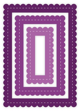 Gemini Nesting Frame Scallop Edge Rectangle Frames Elements Dies (GEM-MD-ELE-SERE) (DISCONTINUED) Gemini Nesting Frame Scallop Edge Rectangle Frames Elements Dies (GEM-MD-ELE-SERE) (DISCONTINUED)