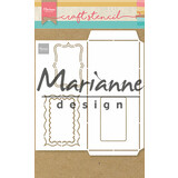 Marianne Design Craft Stencil A4 Slimline Envelope (PS8079) (DISCONTINUED)