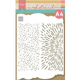 Marianne Design Craft Stencil A4 Slimline Rain & Sunshine (PS8130) (DISCONTINUED)