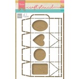 Marianne Design Craft Stencil A5 by Marleen Milk Carton (PS8112) (DISCONTINUED)